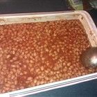 Die fertigen Baked Beans