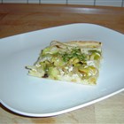 Lauchkuchen (Flammkuchen Art)
