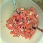 Tomatensalat mit Kresse