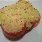 Überbackenes Tomatenbrot mit Käseersatz
