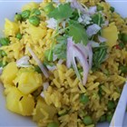 Würziger Kartoffel-Reis-Pilaw