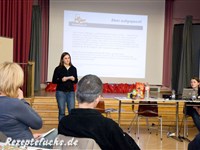 Irinas Vortrag über vegane Produkte