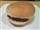 Süßer Burger mit Schokoladenpatty