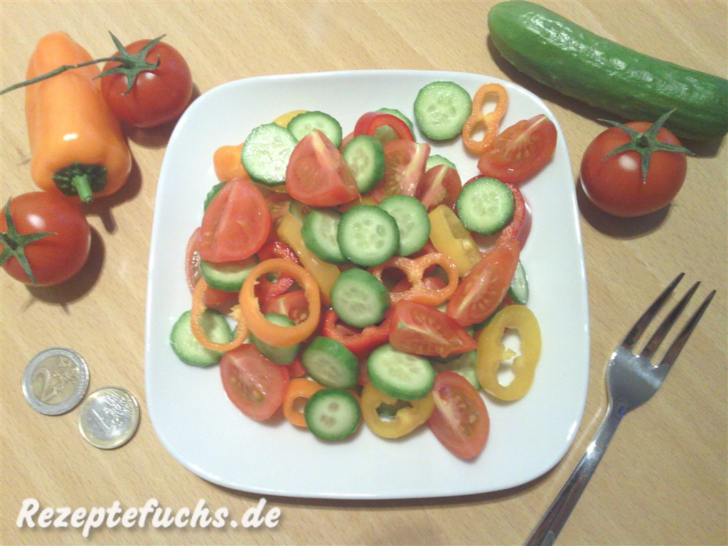 Lilliput Salat mit Mini-Gemüse