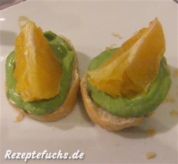 Avocado-Orangen-Häppchen