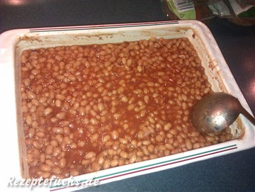 Die fertigen Baked Beans