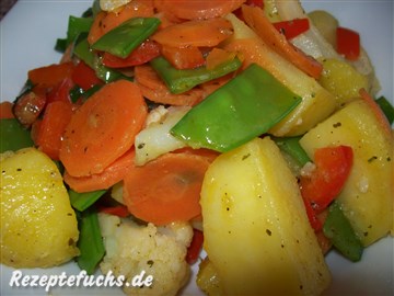 Gemüse-Kartoffelpfanne